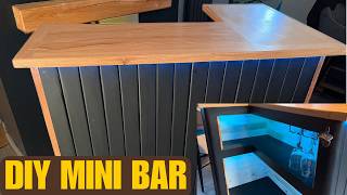 AMAZING Home Bar Build Under 200 This DIY Mini Bar Can Be Yours Creative Uses for Wood Pallets [upl. by Naoh]