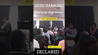 2020 National High School Ranking  PNG [upl. by Laden]