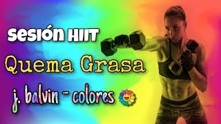 SUPER HIIT REGGAETON  Remezclas quotColores 2020quot J Balvin R2F Remix TABATA 30quot15quot [upl. by Idalia217]