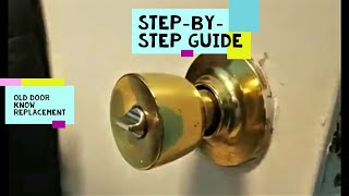 How to change a door Knob without visible screws [upl. by Foulk452]