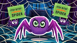 Itsy Bitsy Spider Song with Lyrics for Halloween  Nursery Rhymes For Babies [upl. by Lanaj]