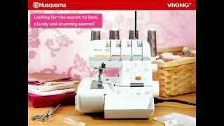 HCLASS™ 200S overlock machine by HUSQVARNA VIKING® [upl. by Nylaras954]