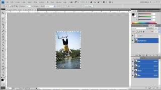 Beginner Photoshop Tutorial Easy Stamped Edges Effect [upl. by Hung]