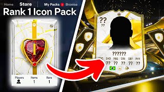 INSANE RANK 1 ICON PACK 😳 FC 25 Ultimate Team [upl. by Normy]