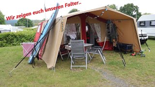 Wir Zeigen euch unseren Falter Roomtour Faltcaravan [upl. by Donohue]