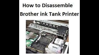 How to Disassemble Brother DCPT500W Ink Tank Printer How to Replace Disk Encoder amp Ribbon Encoder [upl. by Nedyah]