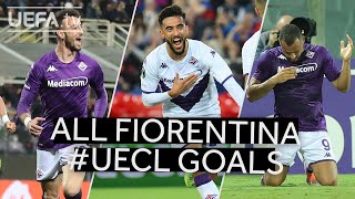 🟣 ⚪ CASTROVILLI GONZÁLEZ CABRAL  ALL FIORENTINA 202223 GOALS to reach the UECL Final ⚽ [upl. by Binnings]