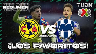 Resumen y goles  América vs Monterrey  Liga Mx  CL2024 J5  TUDN [upl. by Fredie44]