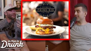 Julian Edelmans Top Restaurants amp Good Eats  We Might Be Drunk Podcast [upl. by Enimzzaj305]