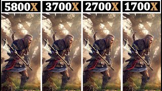 Ryzen 7 1700X vs 2700X VS 3700X vs 5800X  4K Ultrawide 1440P 1080P [upl. by Feirahs]