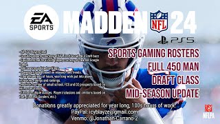 Madden NFL 24  PS5  2024 DRAFT CLASS DONE Complete Version Out Now [upl. by Lorri245]