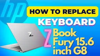 How to Replace Keyboard hp ZBook fury laptop [upl. by Ianaj778]