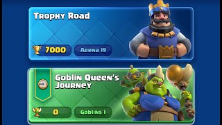 NEW CLASH ROYALE UPDATE GRINDING FREE 2 PLAY QUEENS JOURNEY [upl. by Mighell]