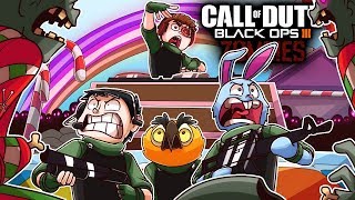 DJ TERRORISER AND THE CANDYLAND ZOMBIES MAP COD Zombies Funny Moments [upl. by Eseret]