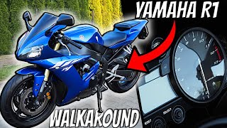 Yamaha R1 2003 RN 09  Walkaround  ENGINE SOUND  Presentation  LeoVince SBK Exhaust [upl. by Hogen780]