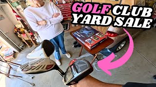 Unbelievable Golf Club Deals Treasure Hunting at a Golf Course Community Yard Sale [upl. by Anyar]