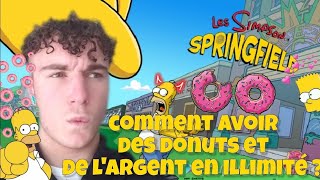 TUTO  HACK 4540 LES SIMPSON SPRINGFIELD  OLD ITEM DONUTS ET ARGENT ILLIMITÉ  MOD MENU APK [upl. by Aldrich441]