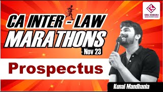 fast track revisions Nov 23  Prospectus  CA Inter Law  Kunal Mandhania [upl. by Lose292]