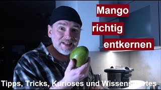 ⚠️QuickTipp23Mango richtig entkernen schneidenschälen und Kern entfernen How to prepare a mango [upl. by Mehalick]