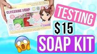 TESTING A KID’S SOAP KIT  Royalty Soaps [upl. by Anhej]