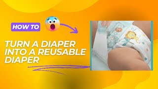 How To Make a Diaper Reusable and Washable DIY Diapers babydiaper [upl. by Fong870]