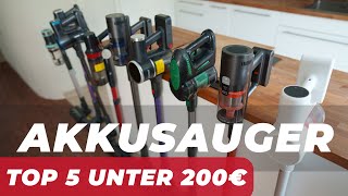 AKKUSAUGER unter 200€ im TEST 2023 SKANDAL aufgedeckt  TOP 5 beste Akkustaubsauger [upl. by Zadoc]