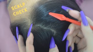 ASMR Hair Sound With Scalp Check amp Hair Exam With Tools Relaxing For Deep Sleep [upl. by Atiloj749]