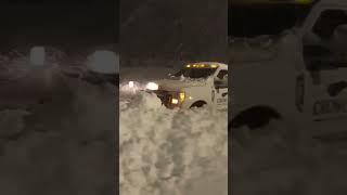 Blizzard snow plowing…deep snow snowplowing [upl. by Nnaeus619]