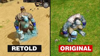 Todas las CRIATURAS MITICAS en Age of Mythology Retold vs su Original [upl. by Noirret]