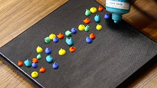 Easy amp Simple Acrylic Painting For Beginners in 10 min 987｜Painting Technique｜Oddly Satisfying ASMR [upl. by Radnaxela]