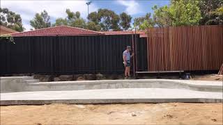 Timelapse of our Proplank Timber Batten Screening being installed [upl. by Atnohsal]