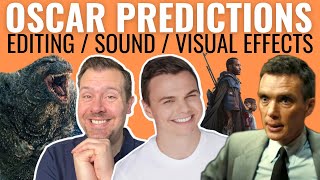 Final Oscar Predictions 2024  Editing Sound amp VFX [upl. by Iahcedrom]