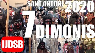 👺 7 DIMONIS de MALLORCA 👹 Sant ANTONI 2020  BALL de DIMONIS  FESTES DE MALLORCA [upl. by Errick]