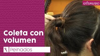 Tutorial cómo hacer una coleta con volumen [upl. by Ohce465]