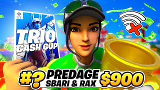 10TH PLACE TRIO CASH CUP 900 🤑 w Raxfn amp Sbarifn [upl. by Odella]