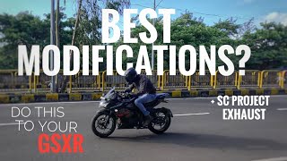 Suzuki gixxer 150 modified How I modified my gixxer for best looks [upl. by Ennail]