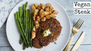 THE BEST TASTING Vegan Steak Recipe  How To [upl. by Obel621]