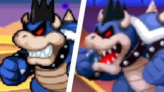 Mario amp Luigi Bowsers Inside Story 3DS  All Bosses Comparison 3DS vs Original [upl. by Beller]