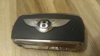 Bentley Continental GT Key Fob Battery Replacement  DIY [upl. by Anastatius]