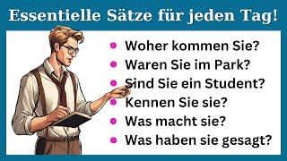 Deutsch Effektiv Hören  Top 100 Alltagsfragen für fließende Kommunikation [upl. by Hillell]