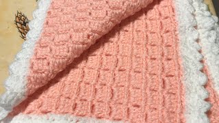 Tuto crochet comment faire une couverture pour bébé [upl. by Robertson]