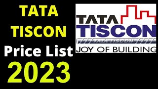 TATA TISCON SD PRICE LIST 2023 [upl. by Ehr]