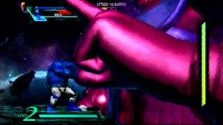 UMvc3 Galactus mode playthrough by Kimerthaimovepaul on ps3 [upl. by Bramwell308]