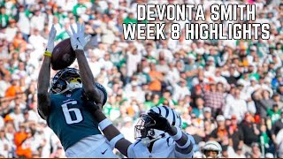 Devonta Smith Week 8 Highlights 🔥  Eagles vs Bengals [upl. by Bowra]