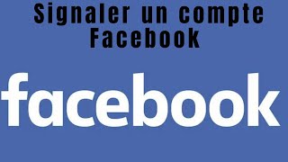 Comment signaler un compte Facebook [upl. by Landre434]