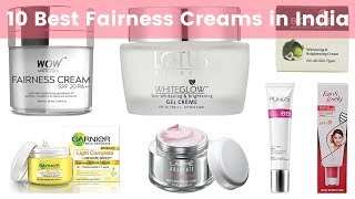 10 Best Fairness Creams in India 2019  Face Whitening Brightening and Lightening Cream for Women [upl. by Lekim187]