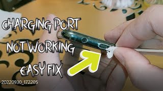 LOOSE SMARTPHONE CHARGING PORT EASY FIX 😍 IOSANDROID FAST CHARGING WORKING AGAIN 🤩 [upl. by Eizzil]