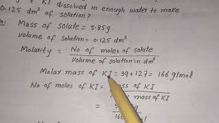 How to find molarity class 9  chemistry 9 unit 6 numericals kpk board [upl. by Sibelle629]