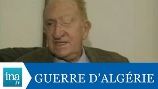 Paul AUSSARESSES quotJe nai pas respecté les lois de la guerre quot  Archive vidéo INA [upl. by Corissa]