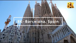 Barcelona Spain  8K [upl. by Rahal]